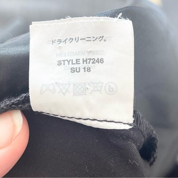 Madewell Cuffed Trucked Trousers Elastic Waistband Women’s size L Black - Picture 7 of 10